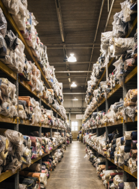 fabric stock by the kilo for small fashion brands and designers
